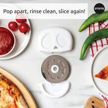 NEW -  Slice Reaper Pizza Cutter Wheel - Funny Gifts, Halloween Gifts Cute Kitchen Accessories, Pizza Slicer With Cover, Kitchen Gothic Spooky Gifts, Stainless Steel Handheld (Skull) - Slice Reaper - Xem 6