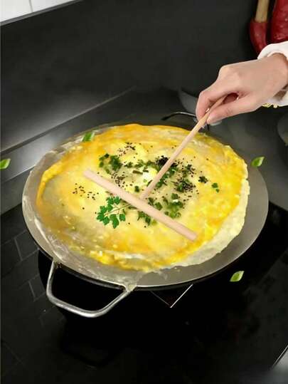 1pc Pancake Batter Spreader, T-Shaped Egg Pancake Batter Scraper, Lightweight T-Shaped Wooden Pancake Maker - Non-Stick Pancake Batter Spreader, Easy To Use High-Quality Kitchen Tool - Dragonfly Design, Creates Perfect Batter Circles, Suitable For Home Kitchen Use, Reusable And Easy To Clean, Suitable For Home Or Professional Use - Kitchen Utensil