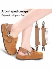 2PCS High Quality Anti-Slip Slippers Straps Anti-Drop High Elasticity Elastic Heel Clip Easy To Use Fixed Buckle Shoe Clips - Multicolor - View 4