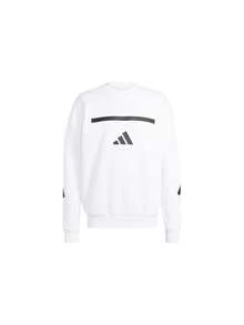 Adidas Men's Casual Sporty Versatile Comfortable Loose Fit Crew Neck Sweatshirt JF2451, Spring - White - View 13