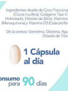 Colágeno Tipo 2 - UC-II® de Lonza | Colageno Tipo 2 con Vitaminas D3 y K2 | Clinicamente Respaldado - Soporte Ideal para Articulaciones y Cartilagos | 90 Softgels de 700mg - Blanco - Ver 3