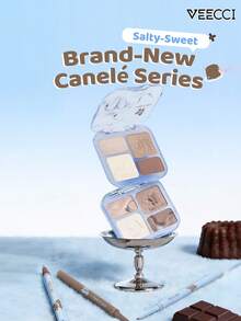 VEECCI Canelé系列凝胶眼线笔，持久不晕染，自然哑光妆效，双头设计，一头带刷头，适合初学者 - #J02 Classic Brown - 查看 8