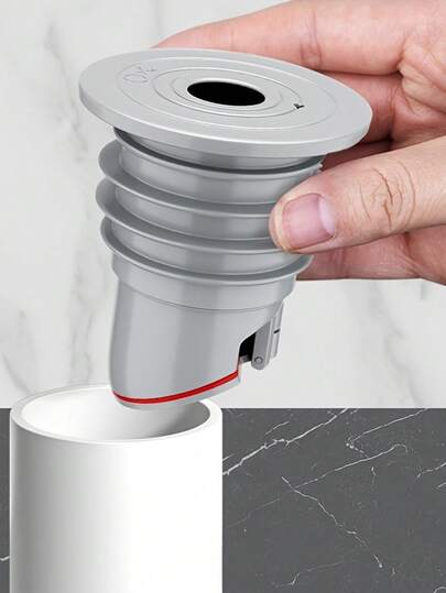 Silicone Anti-Odor Reflux Blocker Suitable For Kitchen Sink, Washing Machine And Drain Pipe, Foldable No Assembly Required, Sealing Ring, Drain Plug