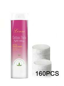 有机棉圆形卸妆棉，低过敏性，不掉毛，面部去角质清洁棉 - 白色 - 查看 12