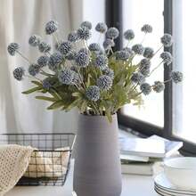 1 Stück 52cm künstliche Hortensienblumen, Brautstrauß Material, Wohneinrichtung, Restaurants, Vasen Dekoration, Hochzeitsdekoration, Hintergrundwand Dekoration, Material für DIY Blumenkränze, Hochzeitsautos, Türstürze, Blumenmaterial, Valentinstag Geschenke, Frühlingsdekoration - Blau - Übersicht 7