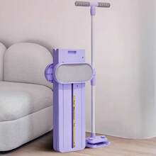 5 In 1 Folding Hip Leg Exerciser Indoor Ski Training Machine, Multifunctional Home Gym Equipment With Tension Rope, Removable Armrests & Phone Holder, Space Saving Design - Purple - View 10