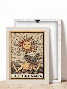 1张《梦想家》塔罗牌印刷品，灵性艺术波西米亚风装饰，神圣女性海报，神秘绘画，女巫主题墙面艺术，冥想印刷品，女巫礼物，送给朋友的理想礼物，卧室艺术印刷品，客厅装饰，办公室装饰，厨房装饰，浴室装饰，墙面艺术，墙面装饰，家居装饰，房间装饰，帆布墙面艺术，海报，带框墙面艺术，可选画框 - B - 查看 7