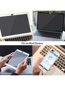 20/10/5pcs Sliding Webcam Cover Laptop Camera Cover Slider Phone Antispy For PC Tablet Lenses Privacy Sticker - Black - View 3