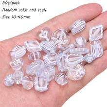 Acrylic Transparent Mixed Beads Handmade DIY Phone Strap Accessories, Bracelet & Pendant Supplies - Multicolor - View 14