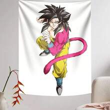 1pc Party Backdrop Boy Children Happy Birthday Background Bedroom Pendant Super Saiyan Photo Studio Banner Poster - 1PC - View 3