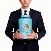 Up To 220 Lbs Large Cremation Urns For Adult Human Ashes, Decorative Funeral Keepsake Memorial Urn For Male Female Women Man Mom Dad Ashes With Velvet Bag - 花 - 查看 6