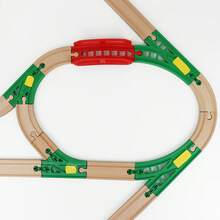 Train Track Expansion Pack – Includes Red Bridge, Switch Tracks & Connectors – Compatible With Most Train Sets And Tracks - Multicolor - View 6