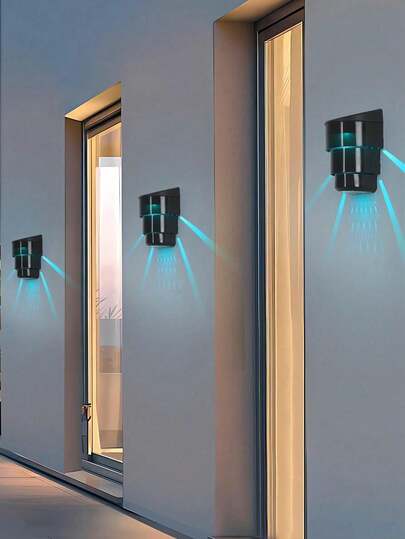 6pcs Solar Powered Bamboo Shoot Style Outdoor Wall Lights, Adjustable Night Lights For Christmas, Thanksgiving, Halloween, Waterproof Outdoor Solar Wall Lamps For Garden, Corridor, Yard, Street, Porch, Warm White + RGB Color Changing