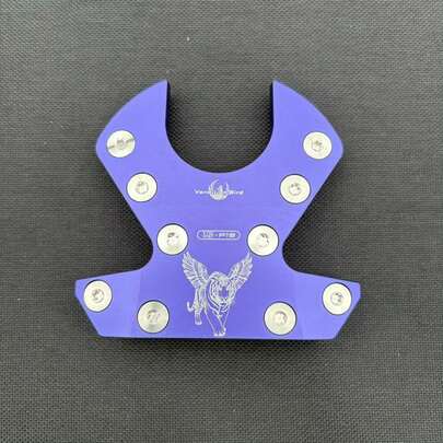  Cabezal de putter de golf Vermilion Bird, con alas y patrón de tigre, de aleación de aluminio para diestros y zurdos, incluye funda protectora a juego, ideal para personalización