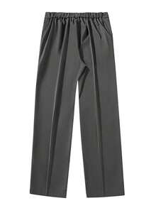 Men's Old Money Men Casual Business Suit Trousers - Grey - View 4