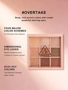 3CE Multi-Color Eyeshadow Palette #OVERTAKE - 8.1g, Suitable For Daily Use - #OVERTAKE - View 4