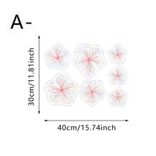 1/2 pièces Autocollant de verre à motif floral arc-en-ciel minimaliste et de dessin animé, film de fenêtre réutilisable à effet prisme arc-en-ciel en PVC, convient pour les chambres à coucher, les cuisines, les salons et la décoration de la maison. - lentilles de couleur - Voir 12