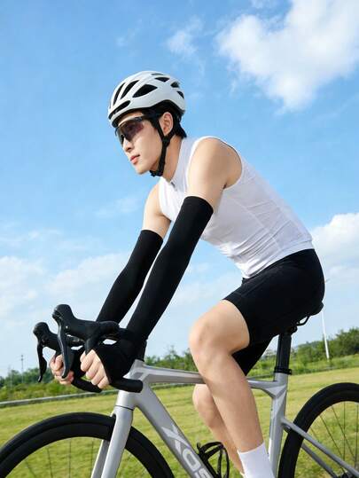 Summer UV Protection Arm Sleeves, Ice Silk Anti-UV Compression Arm Warmers For Men & Women Sports