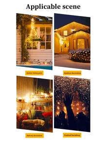 Solar Powered Copper Wire LED Lights, Solar Outdoor Lighting Decoration String Lights, Solar Powered, Suitable For Yard, Garden, Balcony, Wedding, Birthday, Party, Backdrop Decoration Lights - Solar Copper Wire Lamp - View 3