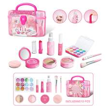 10/14件套儿童过家家化妆套装，女孩梳妆台玩具，公主套装，化妆玩具，生日礼物，节日礼物，惊喜礼物 - 彩色 - 查看 2