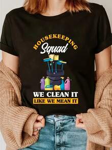 Women T-Shirts - Black - View 1