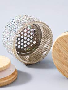 1个专业美甲刷杯，全钻石加厚玻璃洗笔水晶杯带盖网状分层美甲刷清洁杯，返校季，美甲，美甲工具，美甲用品，美甲工具 - 彩色 - 查看 9