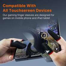 Carbon Fiber Gaming Finger Sleeves – Touchscreen Compatible, Breathable & Anti-Sweat – Includes Metal Case – Perfect For Mobile Gamers Seeking Precision & Accuracy - Multicolor - View 4