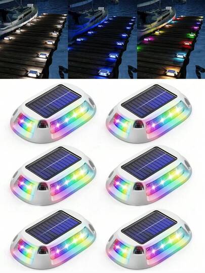 Solar Powered LED Ground Lights, Solar Powered Buried Lights, Suitable For Outdoor, Stairs, Yard, Garden, Villa Decoration, Path Lights, Lawn Lights, Deck Lights, Multi-Color Landscape Lighting