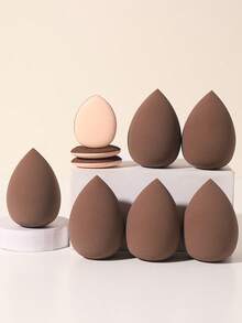 9PCS Makeup Tools Set Including:6PCS Makeup Sponges+3PCS Mini Air Cushion Powder Puffs - Multicolor - View 7