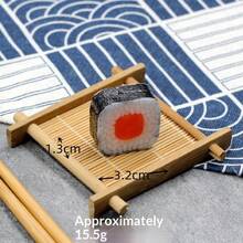 1个全新逼真三文鱼寿司饭团海苔包裹食物模型，日式料理装饰，摄影道具，送朋友、生日、情人节、复活节、互动、家庭礼物，热销产品，送给男友/女友的完美礼物 - 彩色 - 查看 17