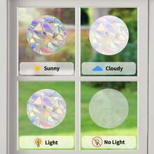 SHAWULA 13Pcs Birds Window Clings And Decals For Bird Strike Prevention, Anti-Collision Stickers To Protect Birds From Hitting Windows, Reusable Non-Adhesive Rainbow Suncatchers - Multicolor - View 6