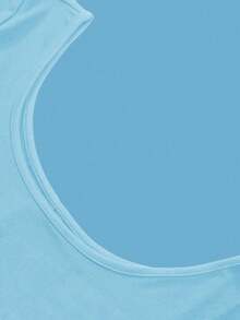 AiTyi 女士连体裤，U 领极简显瘦塑身衣，舒适休闲性感，适合户外通勤、Y2K 风格、海滩派对、乡村度假、假日装扮、复活节、毕业季、返校季等夏季场合，修身优雅。 - 湖藍 - 查看 7