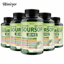 Himiyer Soursop 24-In-1 Capsules - Antioxidants And Nutrients - Contains Seaweed, Lion's Mane Mushroom, And Soursop - The Combination Of Shilajit And Soursop Is Believed To Produce A Synergistic Effect, Simultaneously Meeting The Body's Basic Needs. - Antioxidants - 查看 9