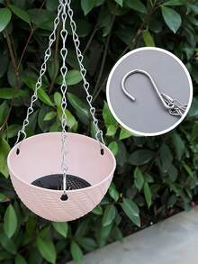 Chậu cây treo, thiết kế giỏ treo đính hạt thủ công, chậu cây trang trí sân vườn trong nhà và ngoài trời, thích hợp cho mùa xuân, ngày lễ tình nhân, đám cưới, sinh nhật. - A - Xem 4
