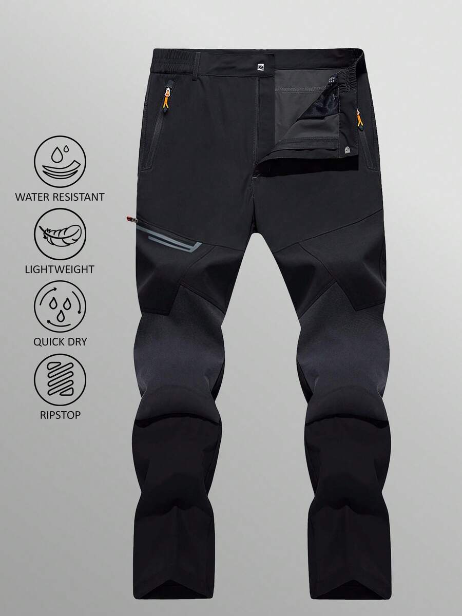 KEFITEVD Men's Water Resistant Hiking Pants All Seasons Quick Dry Working Cargo Pants