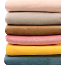 Fabric Soft Plush Sheer Fabric By Yard 62 Wide Blanket, Change Station Cover, Pillow, Scarf (Deep Beige, 1 Yard) - 黃色星月薄紗 - 查看 6