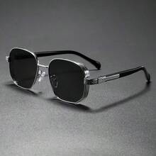 Q2361 复古金属框防紫外线经典方形商务时尚眼镜 - 彩色 - 查看 10