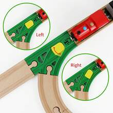 Train Track Expansion Pack – Includes Red Bridge, Switch Tracks & Connectors – Compatible With Most Train Sets And Tracks - Multicolor - View 4