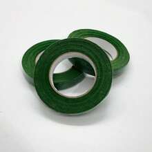 1 Piece/4 Pieces Dark Green Floral Ribbons DIY Decorative Floral Ribbons With Greenery For Bouquet Stem Wrapping And Wedding Floral Crafts (1/2 Inch X 30 Yards) - 3個單位 - 查看 6