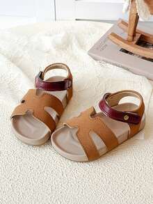 2026 New Girls Sandals, Student Versatile Cute Vacation Comfortable Children Princess Shoes, Girls Baby Soft Bottom Non-Slip Lightweight Beach Shoes - Brown - View 4