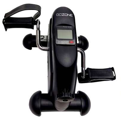 Portable Mini Pedal Bike For Under Desk Workouts - Digital Activity Tracker, Adjustable Resistance, Compact Exercise Bike, Hand & Foot Use