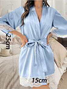 1件女士睡袍，新娘伴娘礼服，浴袍，家居服和睡衣，婚礼派对服装，婚礼仪式和宴会配饰，女士春夏婚礼伴娘睡衣，新娘礼服，闺蜜派对刺绣睡袍，新娘睡袍，婚礼派对用品，户外婚礼，节日派对用品 - 彩色 - 查看 10