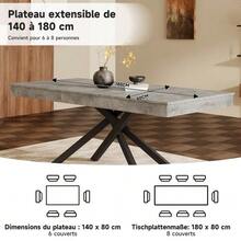 Dining Tables - Dark Grey - View 10