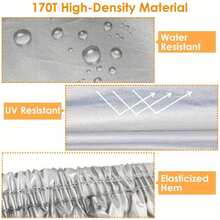 Universal Funda Para Coche Impermeable Protección Solar/Polvo,Resistente al polvo y a la lluvia, Apto para uso diario,Altas temperaturas y tiempo lluvioso o nevado,Grande y Extra Grande - XXL-5,3*2,0*1,5 M - Ver 7