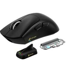 ATTACK SHARK 59克超轻V8游戏鼠标，PAW3950MAX 42000 DPI，Nordic 54L15低延迟芯片，蓝牙/2.4G/有线三模式连接，双8000Hz轮询率，配备防滑握柄 - 彩色 - 查看 12