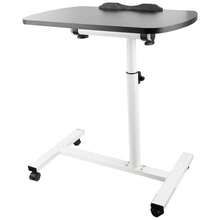 Adjustable Overbed Table Over Hospital Bed Tray Rolling For Home Use Or Medical - A - View 1