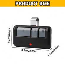 2 unidades de control remoto para abridor de puerta de garaje Chamberlain LiftMaster 893LM 891LM 893Max con función de aprendizaje - Negro - Ver 8
