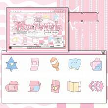 Bộ vật liệu cơ cấu nhỏ M5, phong cách Hàn Quốc, tự làm origami thủ công chất lượng cao, bộ sticker trang trí và origami lấy cảm hứng từ muối biển dùng cho album ảnh. - Nhiều màu - Xem 14