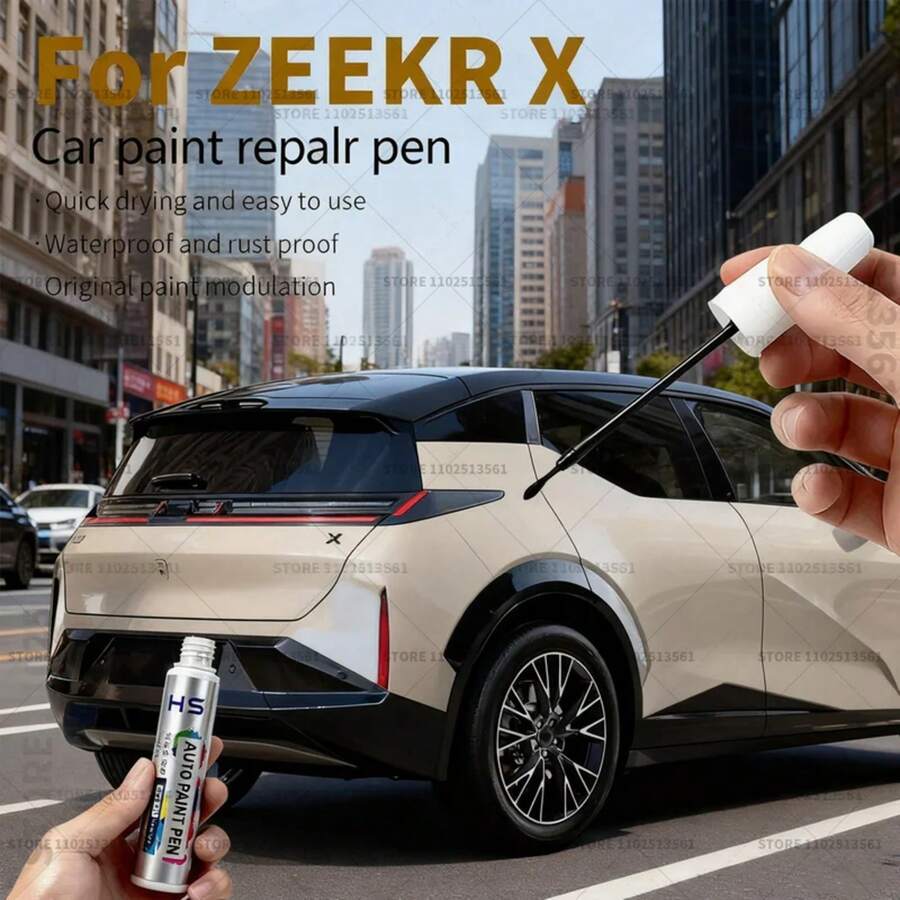 Pluma de reparación de pintura de coche, eliminador de arañazos, accesorios para ZEEKR X blanco azul G81 Beige K34 gris C37 verde 145 rosa 4MKE