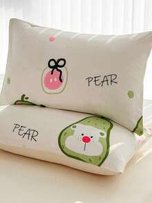 1 pezzo/2 pz Federa e copricuscino decorativo con motivo fragola comodo, stile cartone animato Ins con stampa digitale, design con tasca, federa morbida, resistente a pieghe, scolorimento e macchie, adatto per camera da letto, divano, soggiorno, decorazione domestica, decorazione autunnale, forniture per il ritorno a scuola - Multicolore - Visualizzare 11